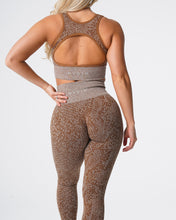 Load image into Gallery viewer, Mocha Snakeskin Seamless Leggings