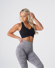 Load image into Gallery viewer, Black Cinched Seamless Bra