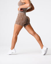Load image into Gallery viewer, Mocha Zebra Seamless Shorts
