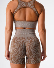 Load image into Gallery viewer, Mocha Zebra Seamless Shorts