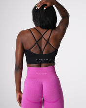 Load image into Gallery viewer, Black Flourish Seamless Bra