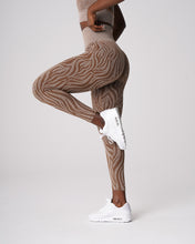Load image into Gallery viewer, Mocha Zebra Seamless Leggings
