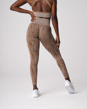 Load image into Gallery viewer, Mocha Zebra Seamless Leggings
