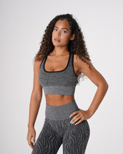 Load image into Gallery viewer, Black Speckled Zebra Eclipse Seamless Bra