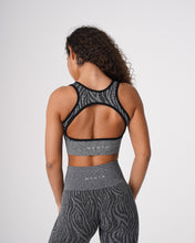 Load image into Gallery viewer, Black Speckled Zebra Eclipse Seamless Bra