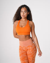 Load image into Gallery viewer, Burnt Orange Galaxy Ribbed Seamless Bra