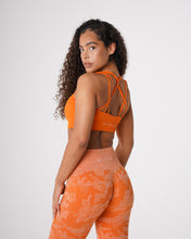Load image into Gallery viewer, Burnt Orange Galaxy Ribbed Seamless Bra