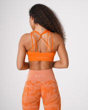 Load image into Gallery viewer, Burnt Orange Galaxy Ribbed Seamless Bra
