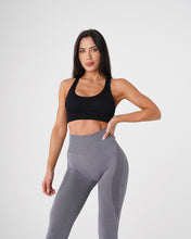 Load image into Gallery viewer, Black Galaxy Ribbed Seamless Bra