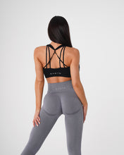 Load image into Gallery viewer, Black Galaxy Ribbed Seamless Bra