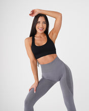 Load image into Gallery viewer, Black Galaxy Ribbed Seamless Bra