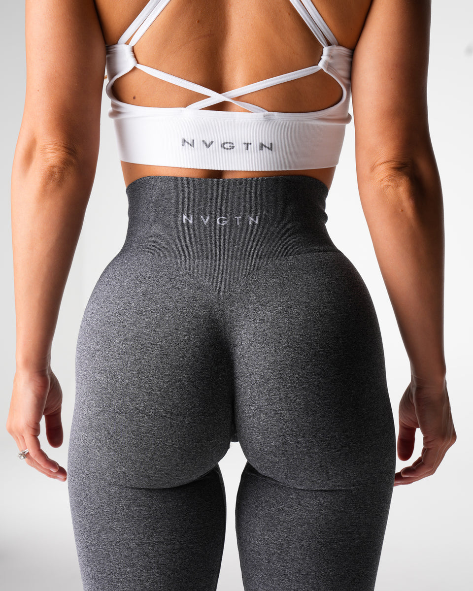 NVGTN Iconic Seamless Flare Leggings - Black Speckled