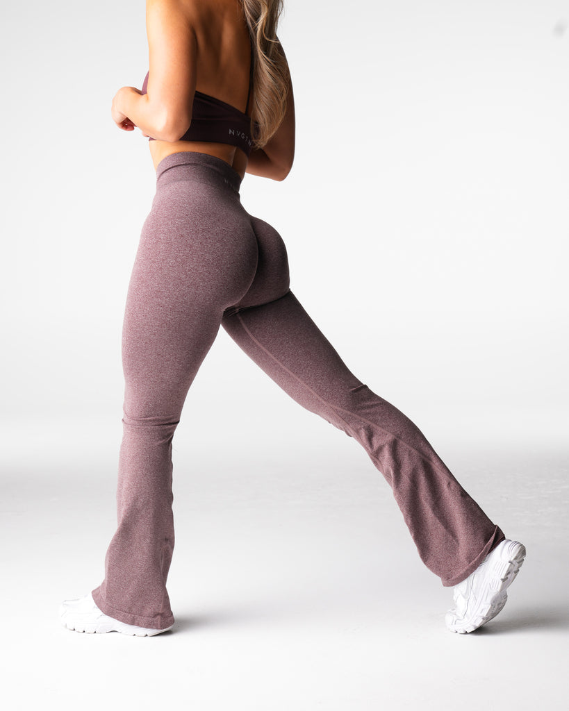 Mulberry Brown Iconic Seamless Flare Leggings