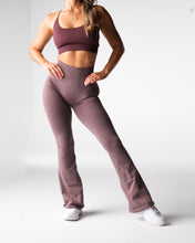 Load image into Gallery viewer, Mulberry Brown Iconic Seamless Flare Leggings