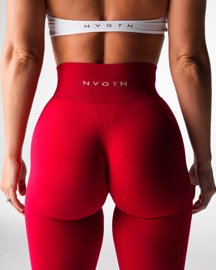 Cherry Red Discover Seamless Leggings
