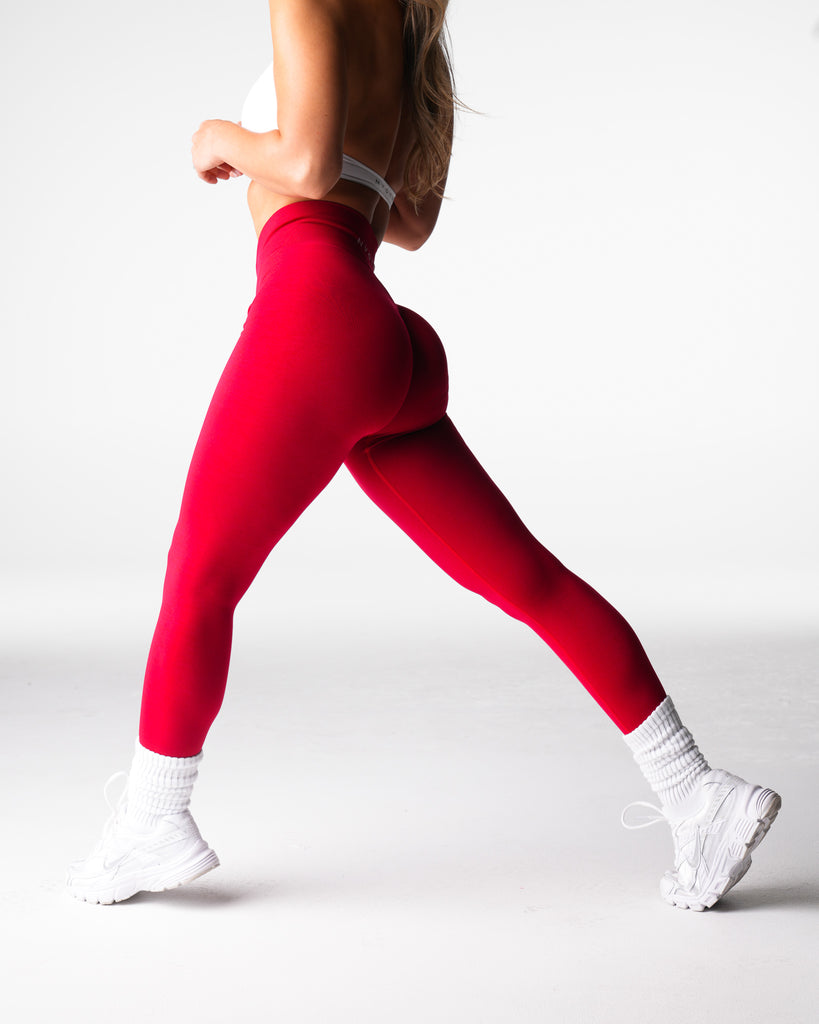 Cherry Red Discover Seamless Leggings