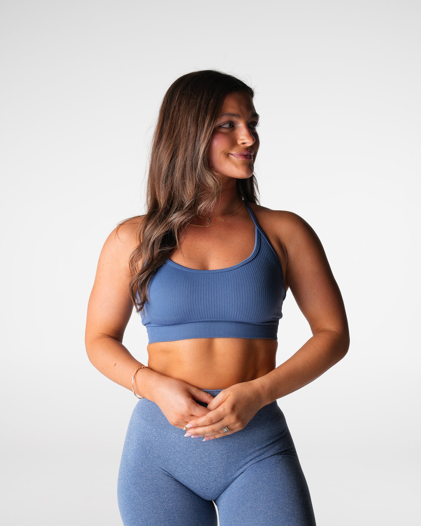 Slate Blue Wander Seamless Bra