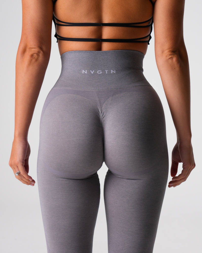 Grey Contour Seamless Leggings Best for GYM, Jogging, Workout