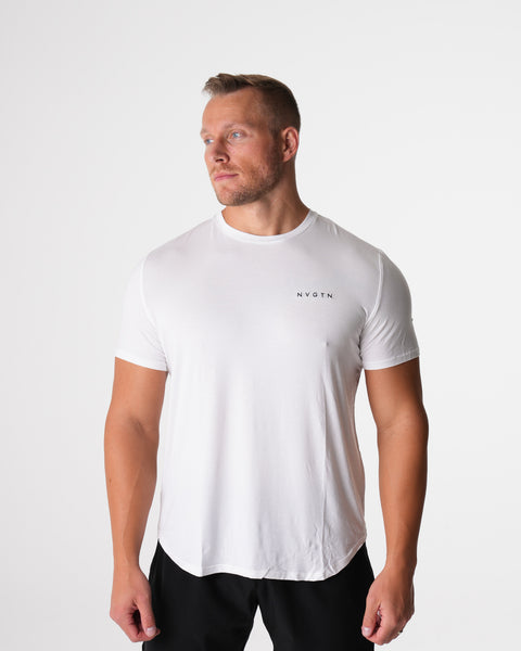 White Tech Fitted Tee