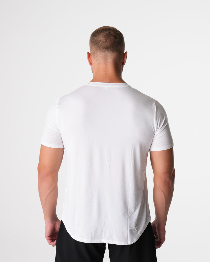 White Tech Fitted Tee