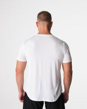 Load image into Gallery viewer, White Tech Fitted Tee