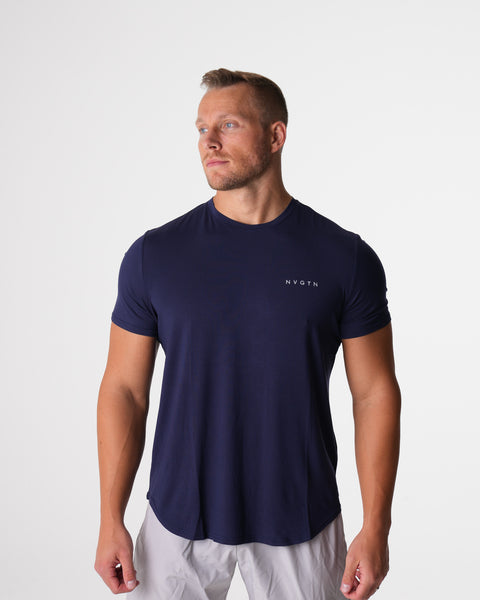 Navy Tech Fitted Tee
