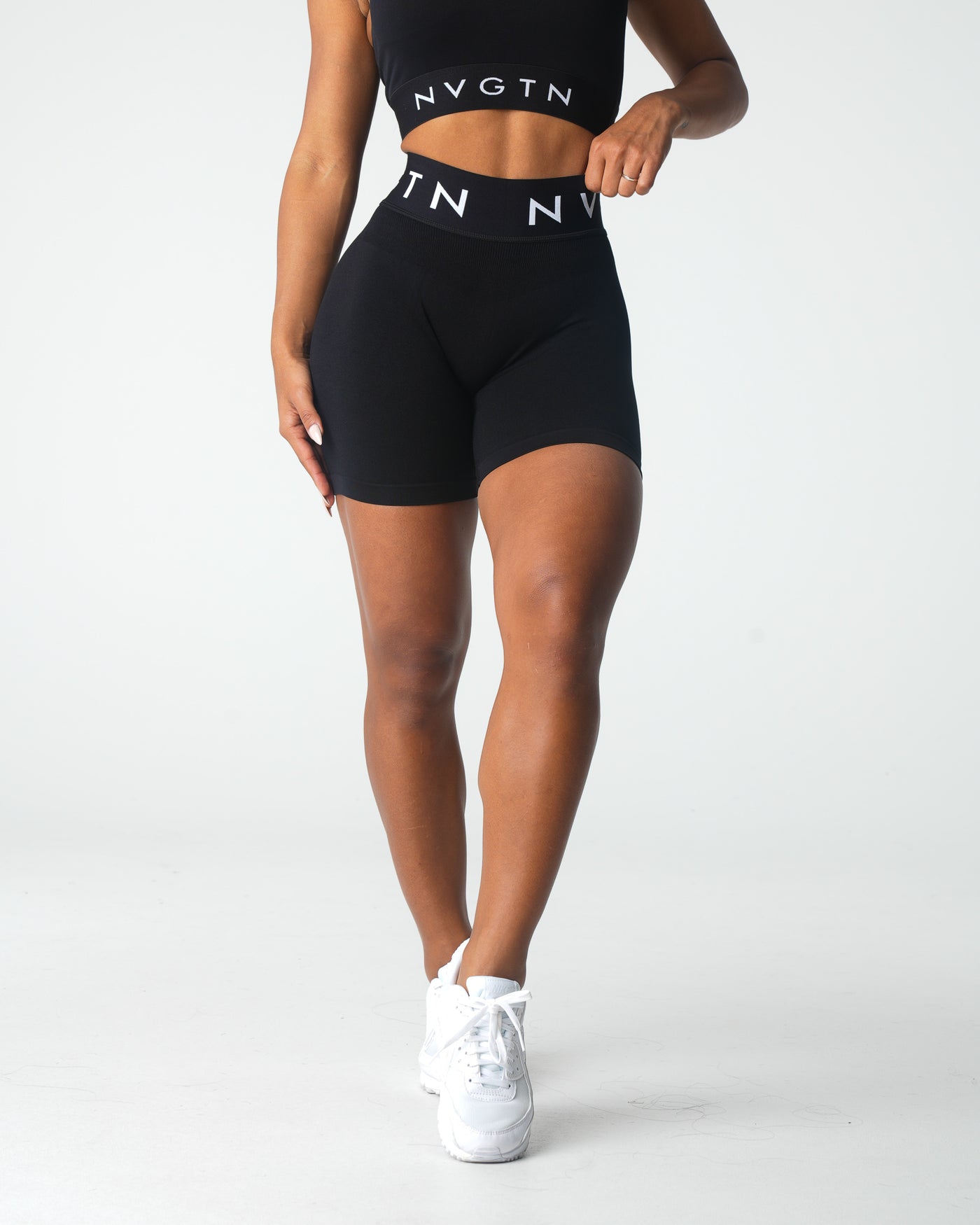 Black Sport Seamless Shorts