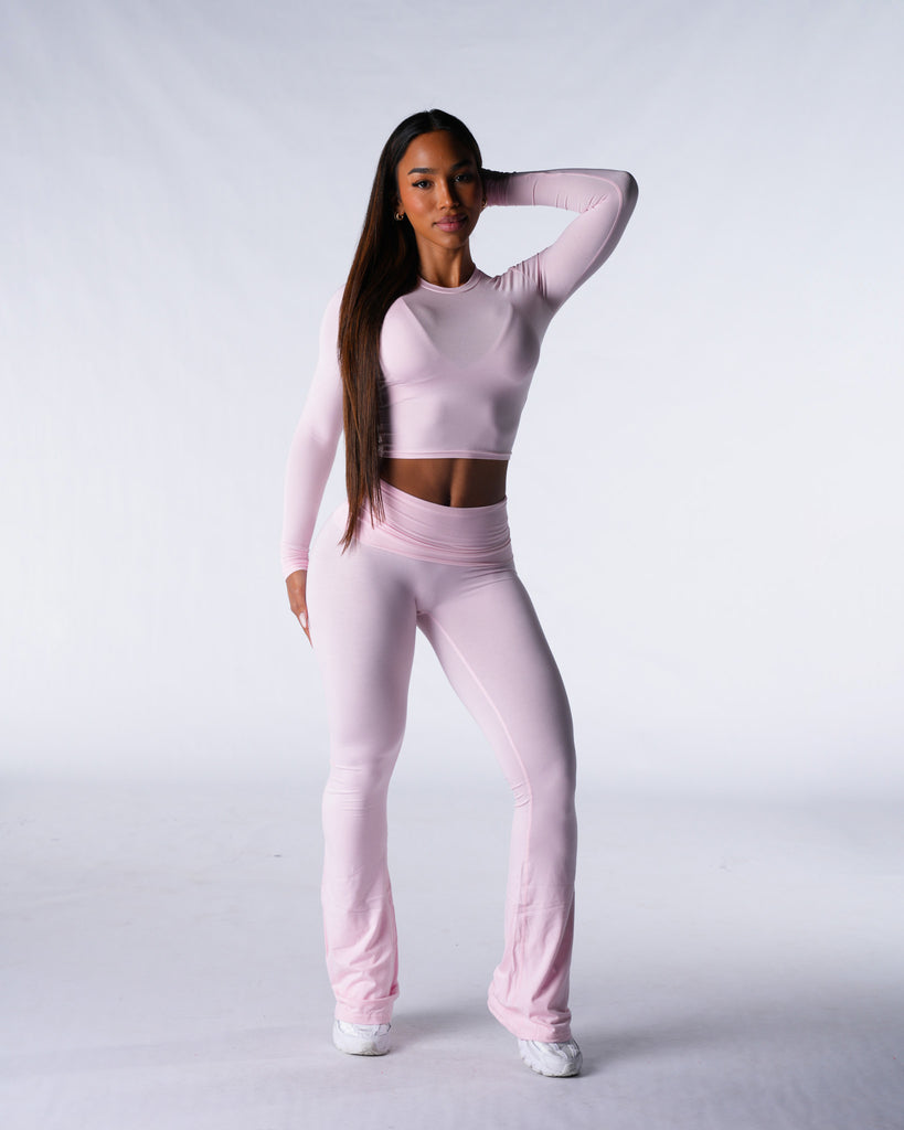NVGTN Daydream Foldover Flare Pants - Sugar Spritz |