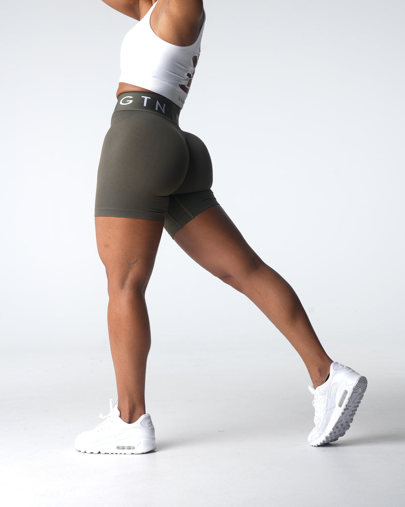 Olive Sport Seamless Shorts
