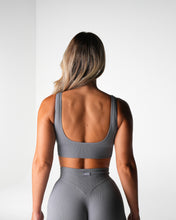 Load image into Gallery viewer, Grey Harmony Ribbed Seamless Bra