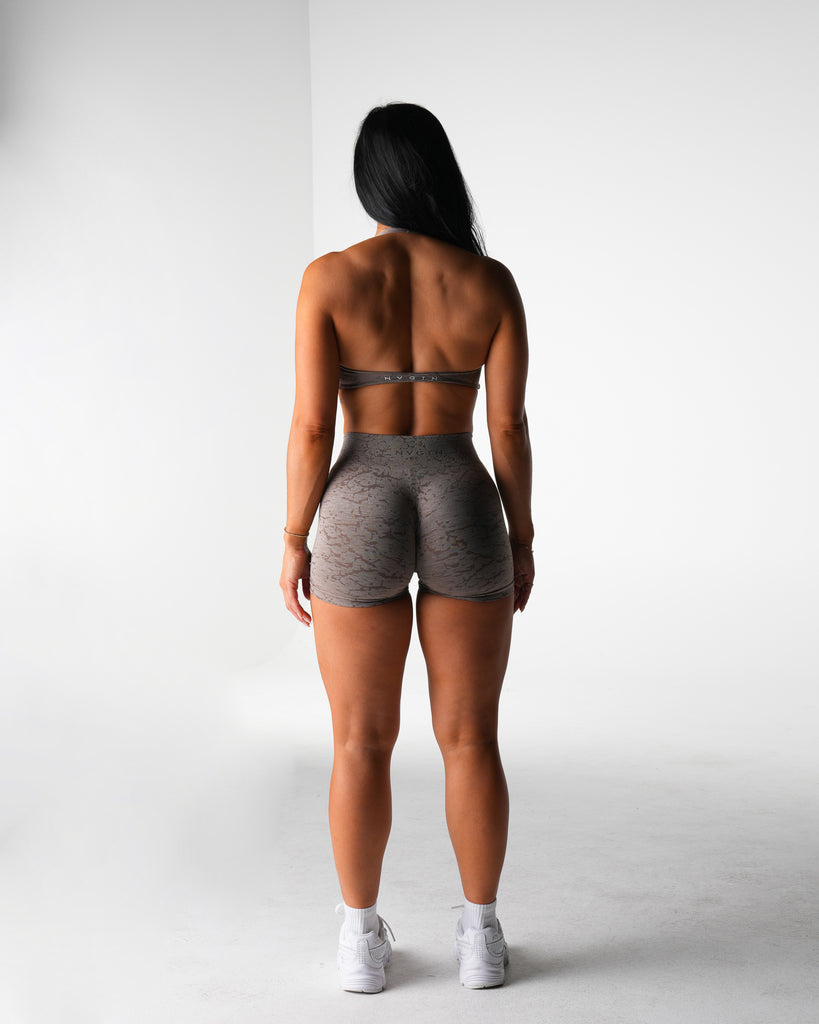 Taupe Breakthrough Stunner Seamless Halter Bra