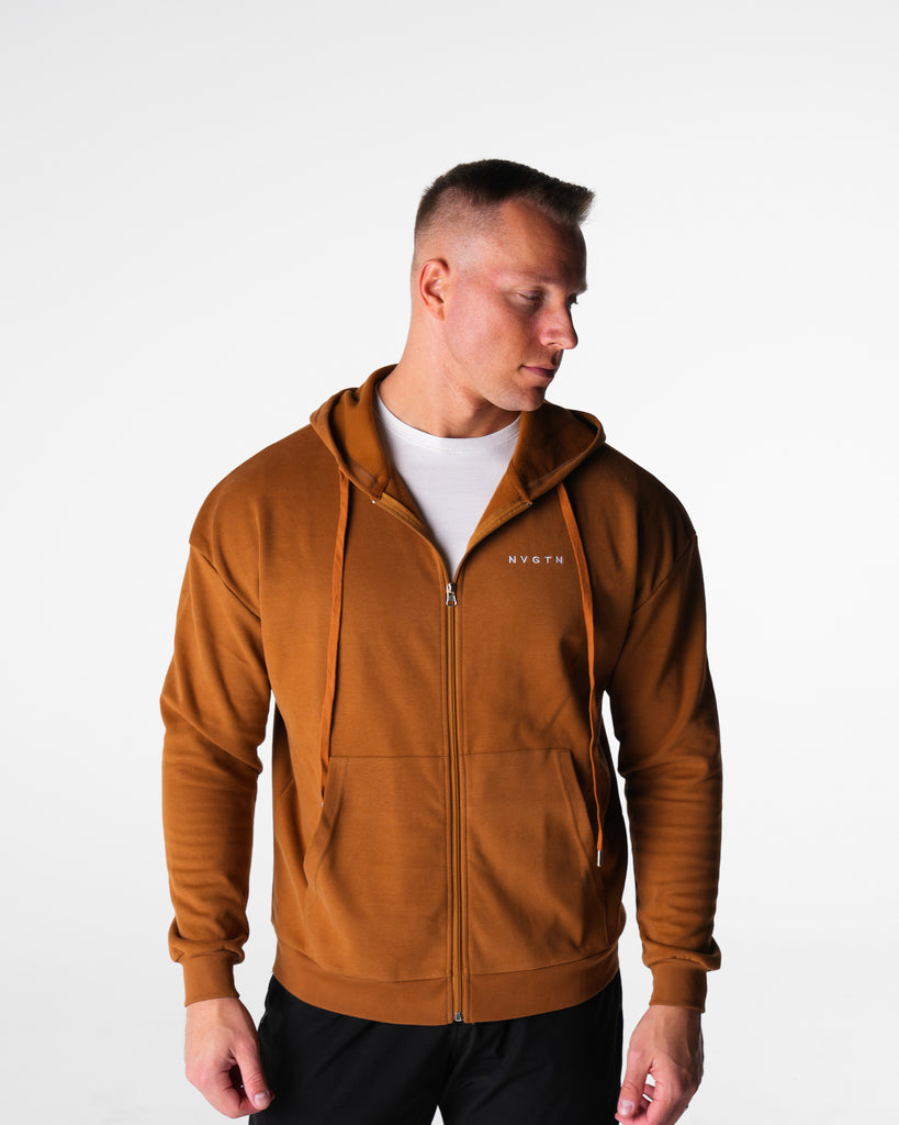 Copper Brown Elite Full Zip Hoodie