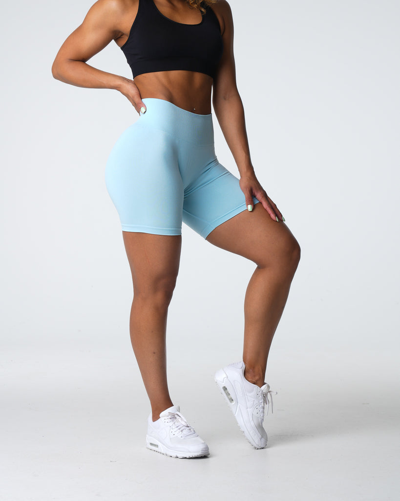 Pastel Blue Pro Seamless Shorts