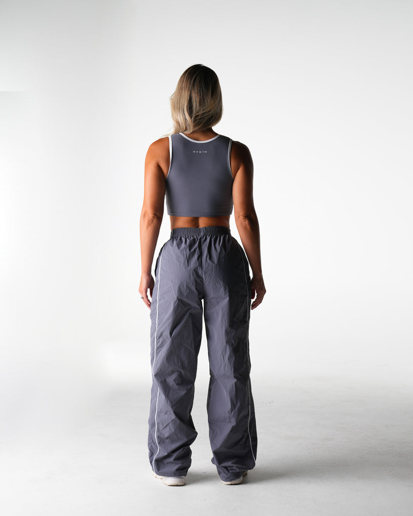 Grey Stride Windbreaker Pants