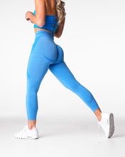 Load image into Gallery viewer, Ocean Blue Mid Rise Contour Seamless Leggings