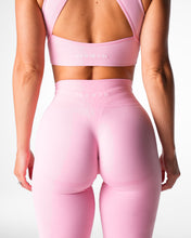 Load image into Gallery viewer, Baby Pink Mid Rise Contour Seamless Leggings