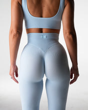 Load image into Gallery viewer, Seaside Harmony Ribbed Seamless Flare Leggings