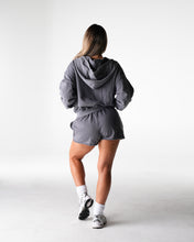 Load image into Gallery viewer, Charcoal Washed Lounge Zip Up