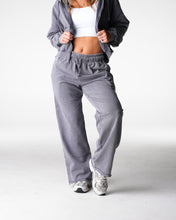 Load image into Gallery viewer, Charcoal Washed Straight Leg Lounge Pants