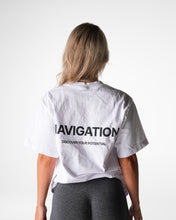 Load image into Gallery viewer, White Navigation Graphic Tee