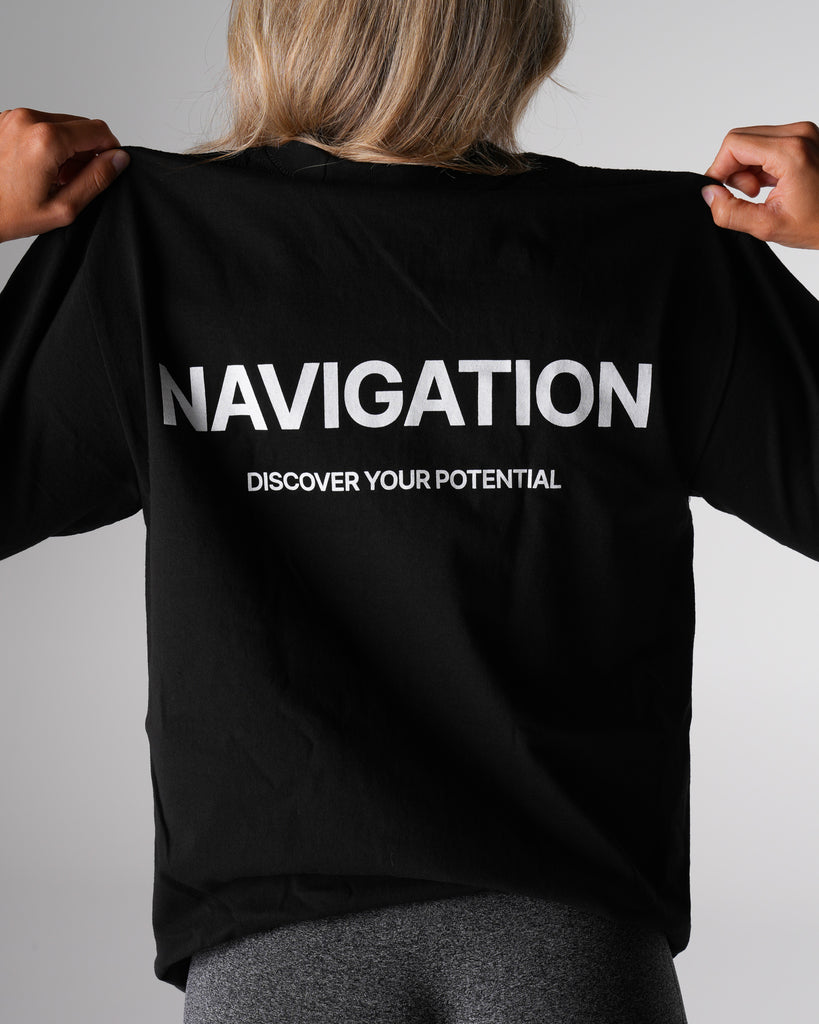 Black Navigation Graphic Tee