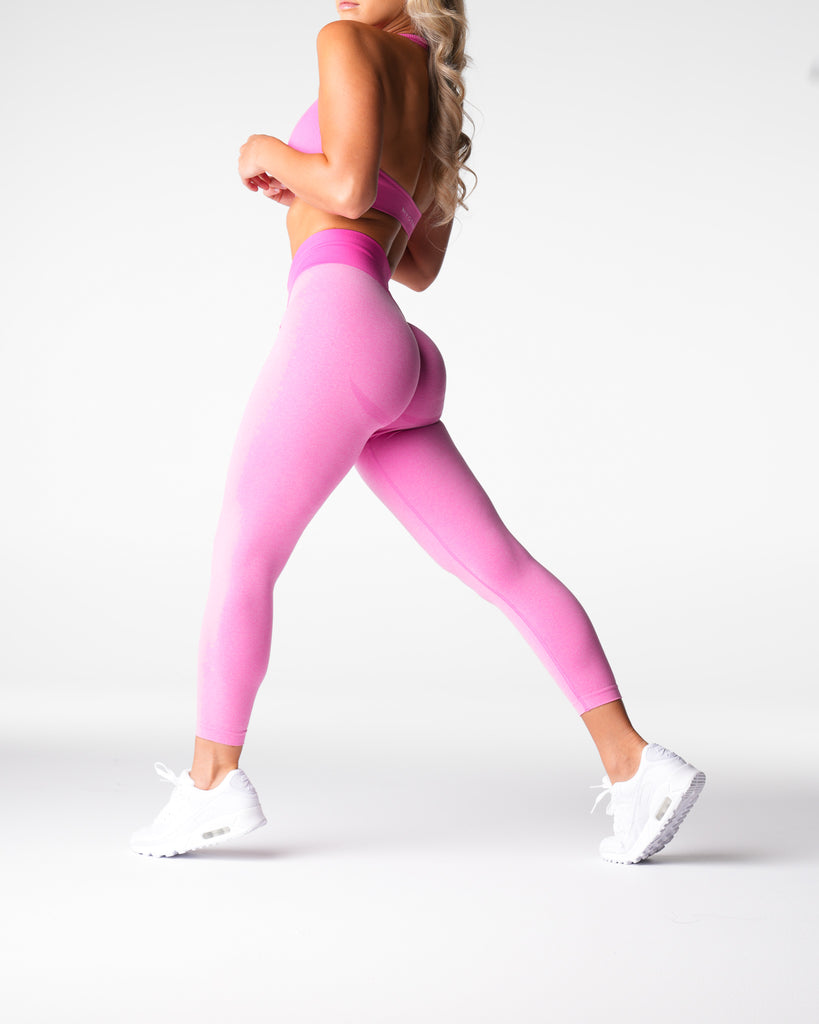 Bubble Gum Pink Knockout Seamless Leggings