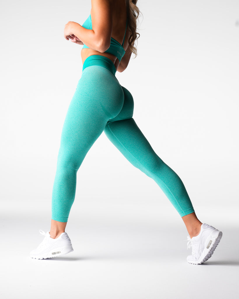 Turquoise Knockout Seamless Leggings