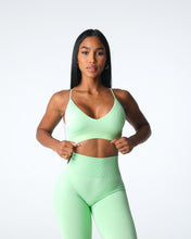 Load image into Gallery viewer, Pistachio Glimpse Ribbed Seamless Bra