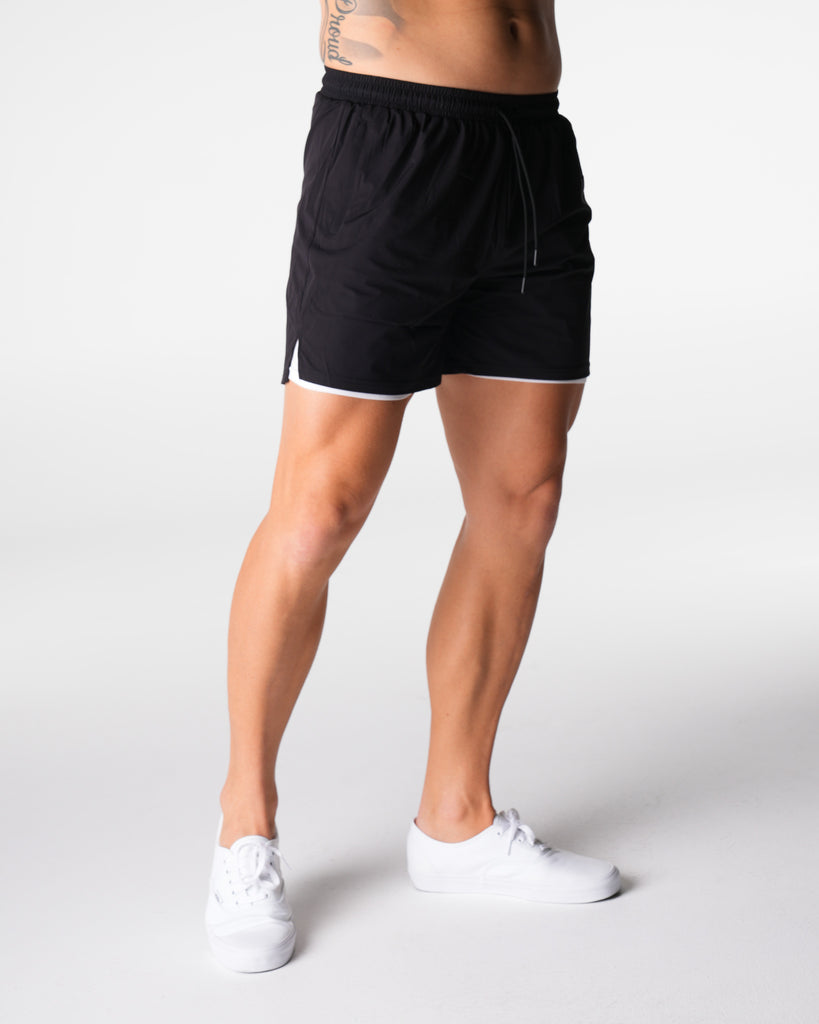 Black Voyager Shorts