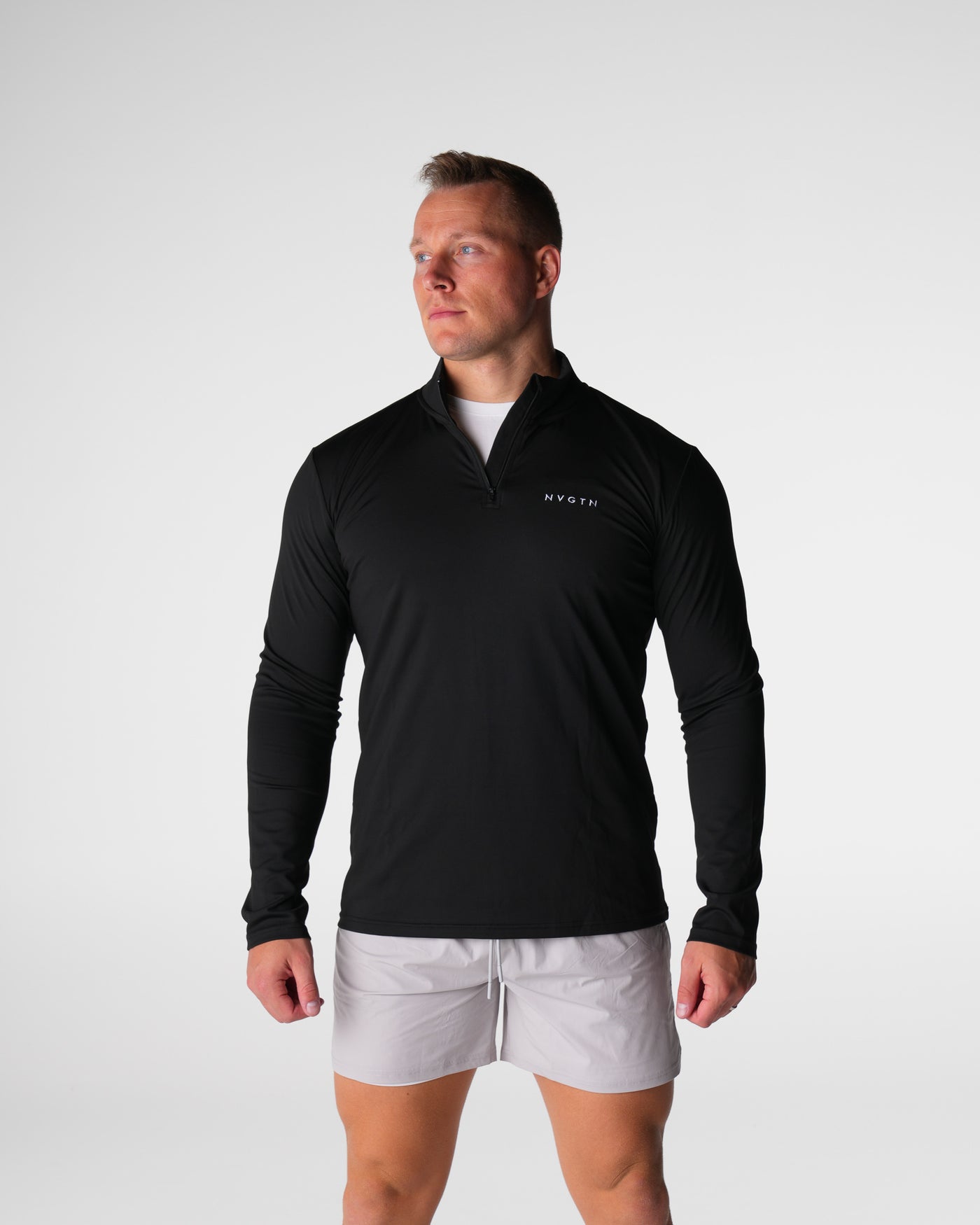 Black Skyline Quarter Zip