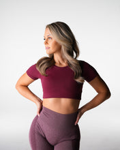 Load image into Gallery viewer, Merlot Solace Open Back Tee
