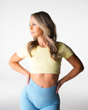 Load image into Gallery viewer, Butter Yellow Solace Open Back Tee