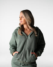 Load image into Gallery viewer, Frosted Olive Everyday Zip Up
