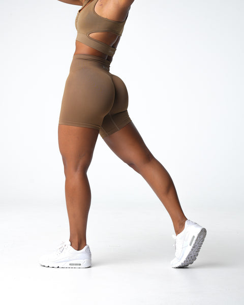 Toasted Almond Solid Seamless Shorts